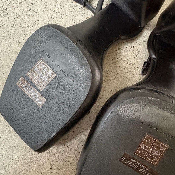 Charles & Keith Platform Sandal Heels - Picture 2 of 5